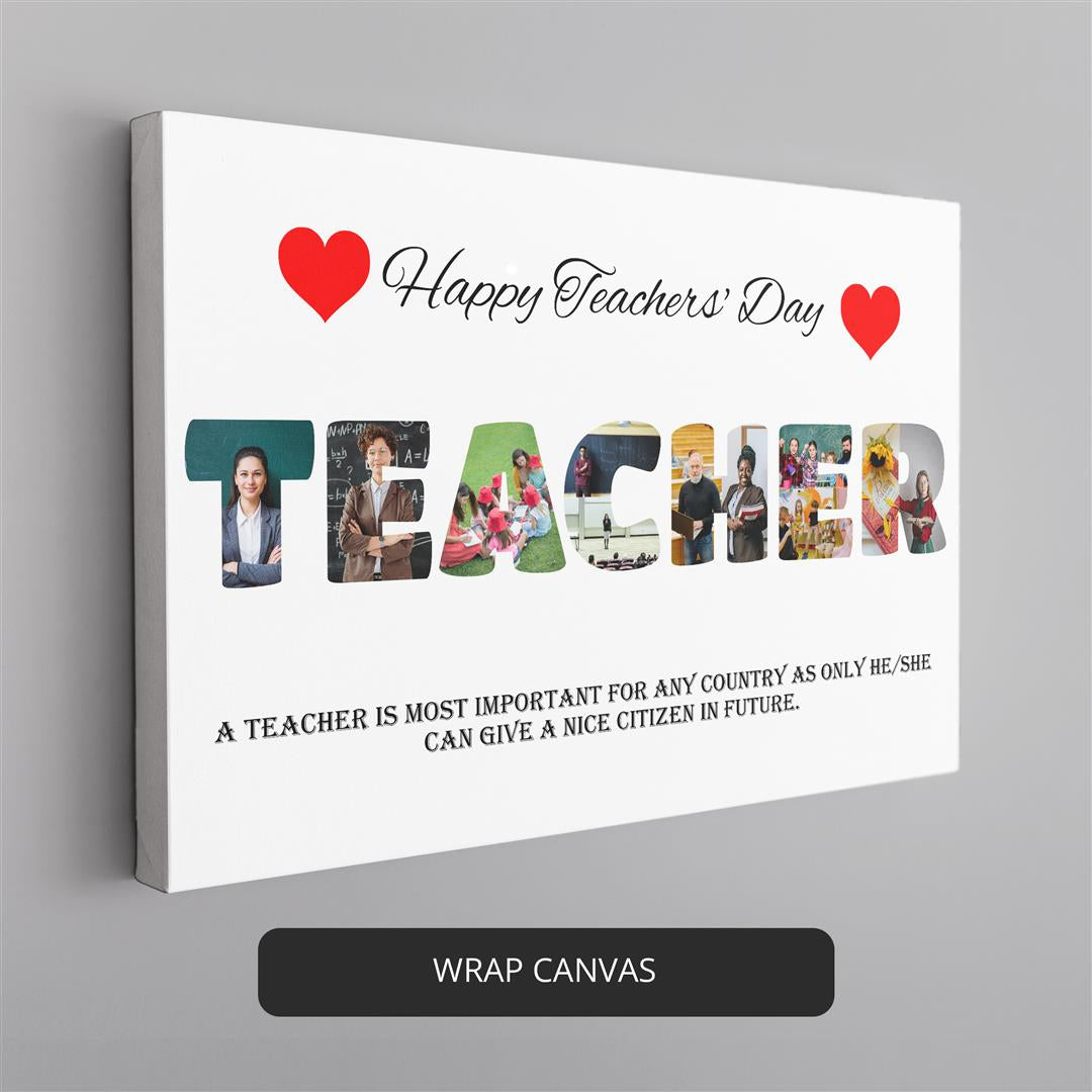 Teachers Day Poster: Unique Personalized Gift for Teachers