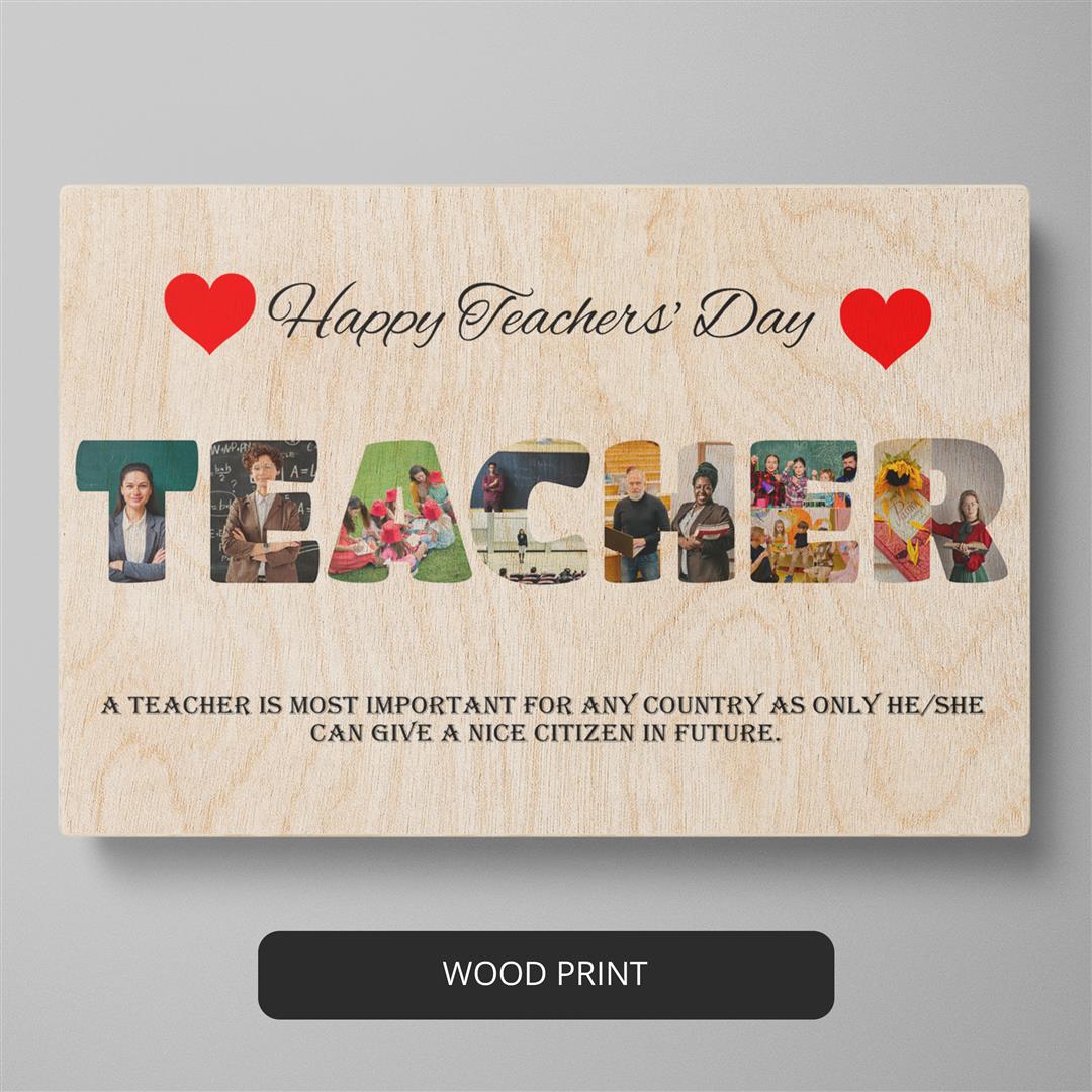 Thoughtful Gifts for Teachers: Personalized Photo Collage