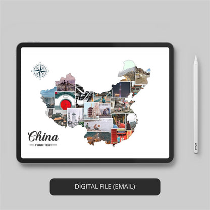 China Wall Decor - Custom Photo Collage Creation