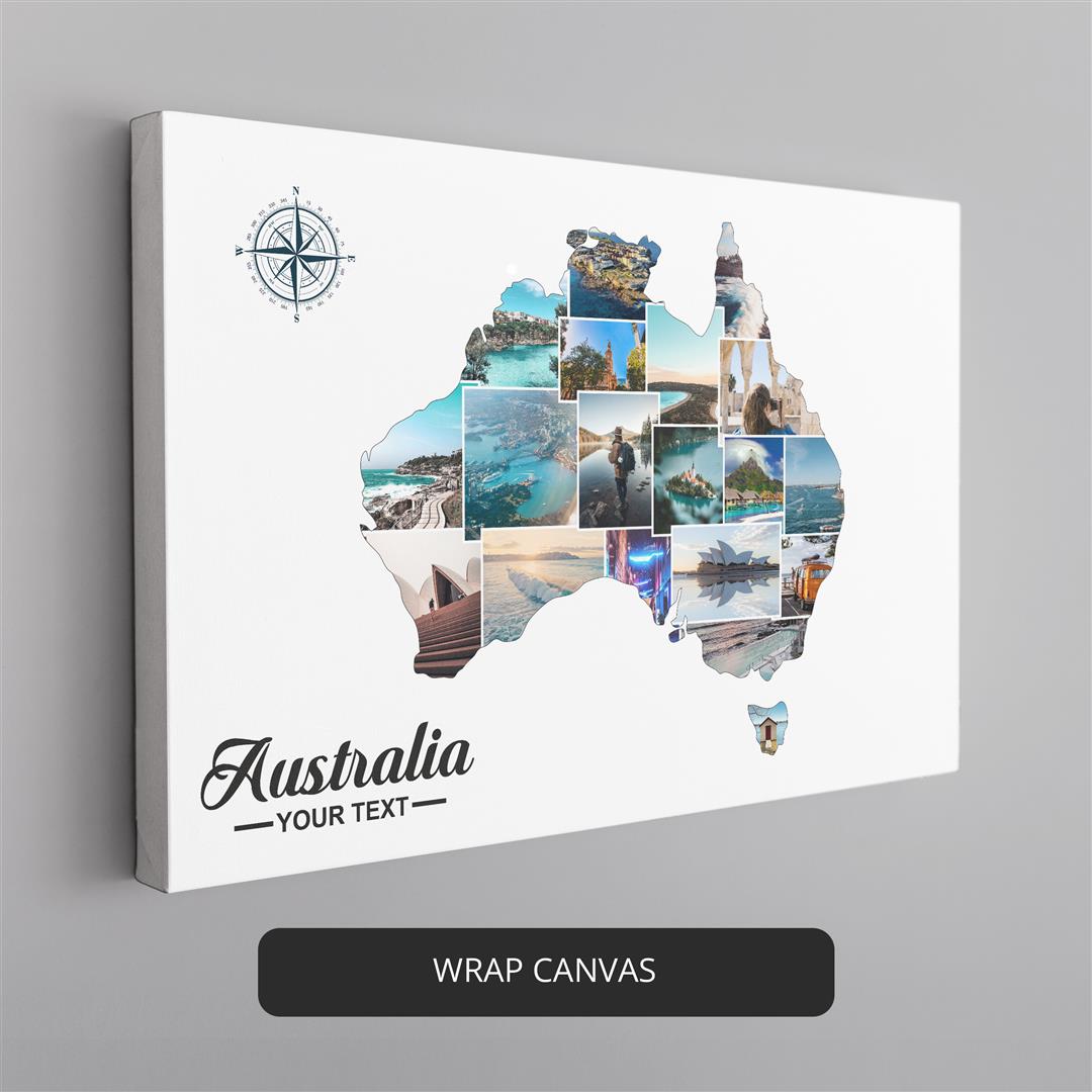 Custom Photo Collage Wall Decor Map Of Australia Gift CollagemasterCo custom-photo-collage-wall-decor-map-of-australia-gift-collagemasterco