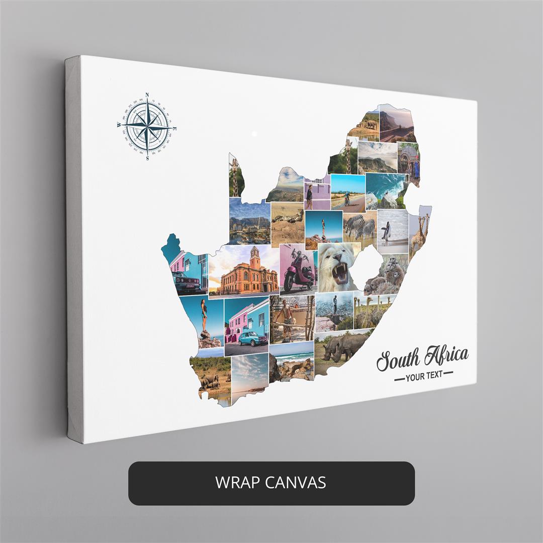 Stunning maps of South Africa - Canvas wall art prints