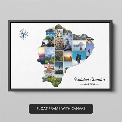 Customized Ecuador Collage: Showcasing the Beauty of Ecuador Artwork