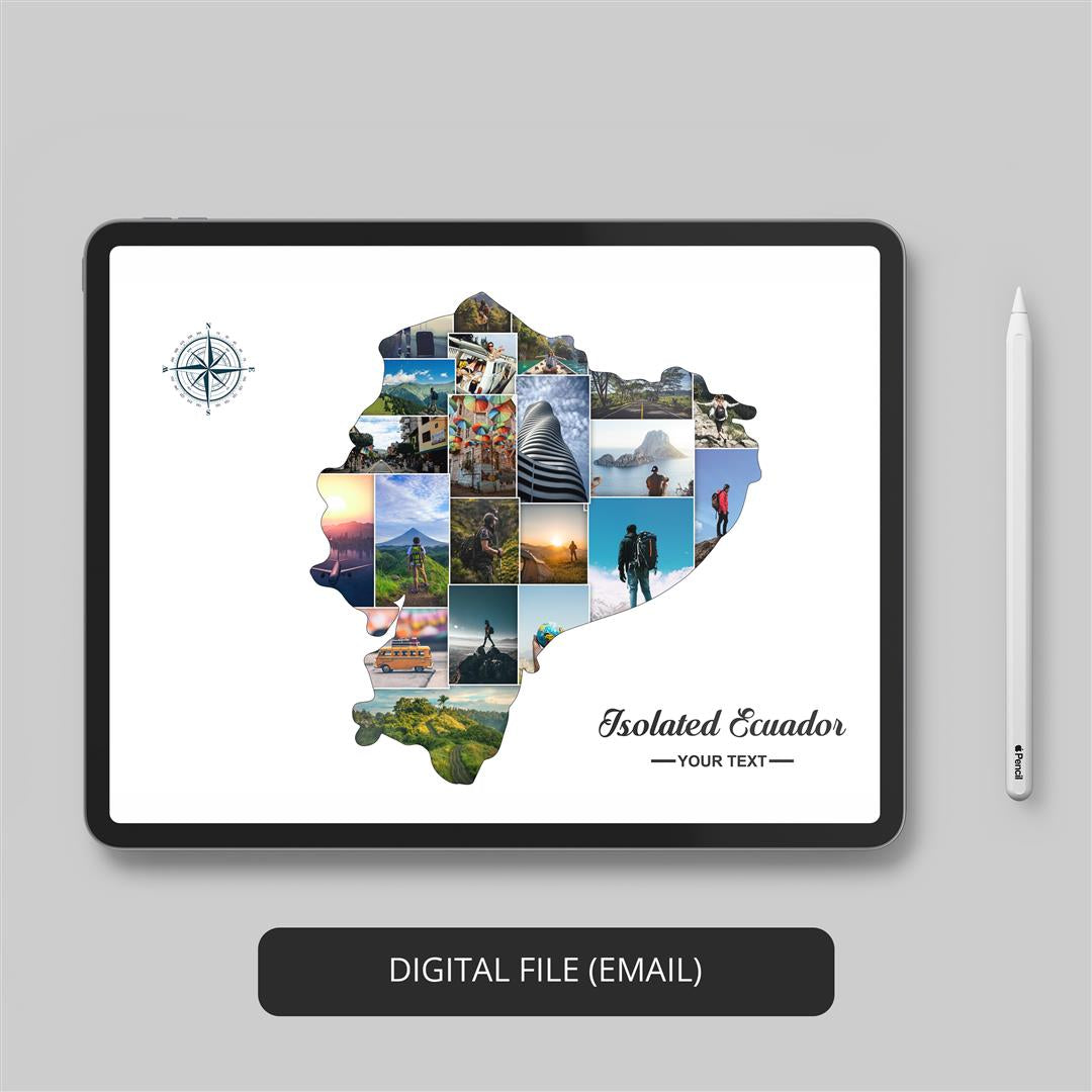 Eye-Catching Ecuador Poster: Exquisite Map of Ecuador South America