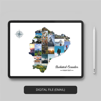 Eye-Catching Ecuador Poster: Exquisite Map of Ecuador South America