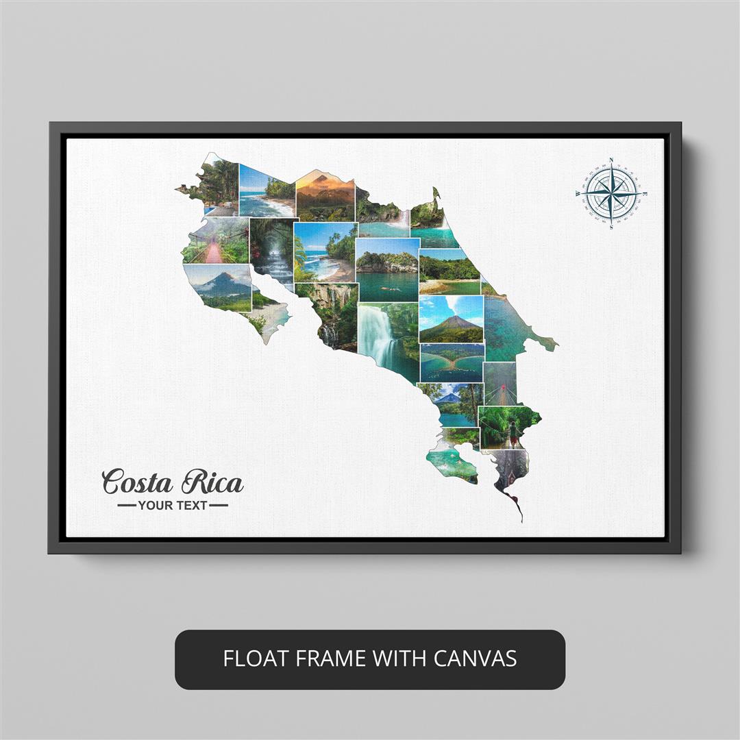 Costa Rica Decorations: Customized Photo Collage for Your Space