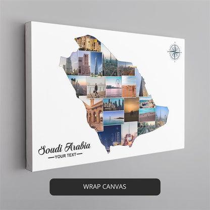 Eye-Catching Saudi Arabia Poster Collage - Ideal Saudi Arabian Gift