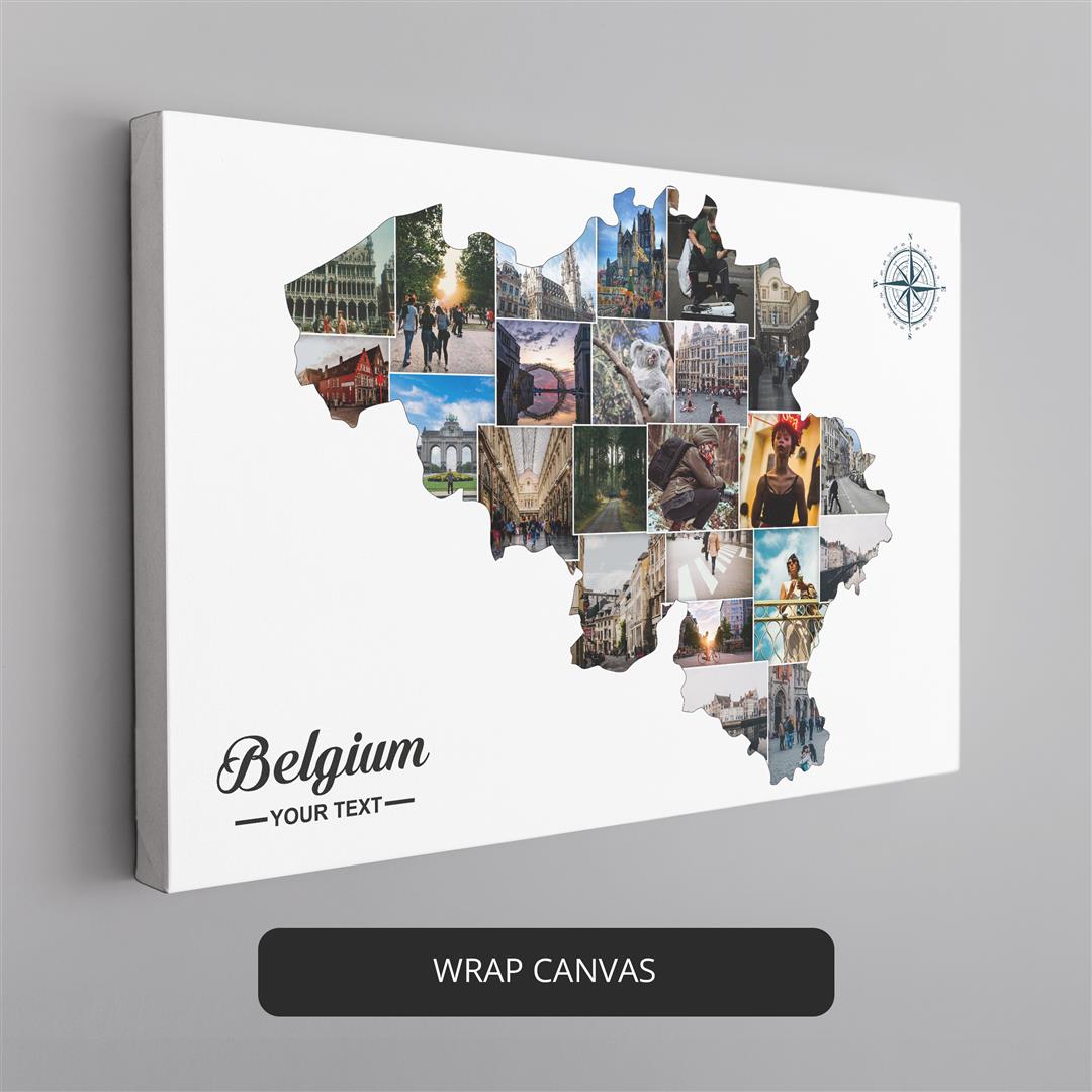 Discover the Beauty of Belgium with our Map Printable Collage