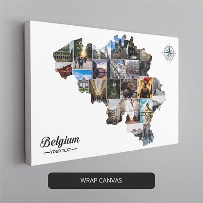 Discover the Beauty of Belgium with our Map Printable Collage
