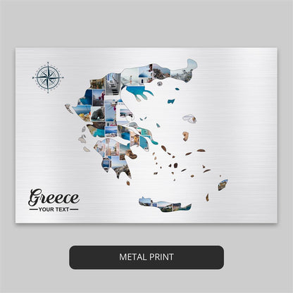 Explore Greece with our Custom Maps of Greece - Unique Greece Gifts
