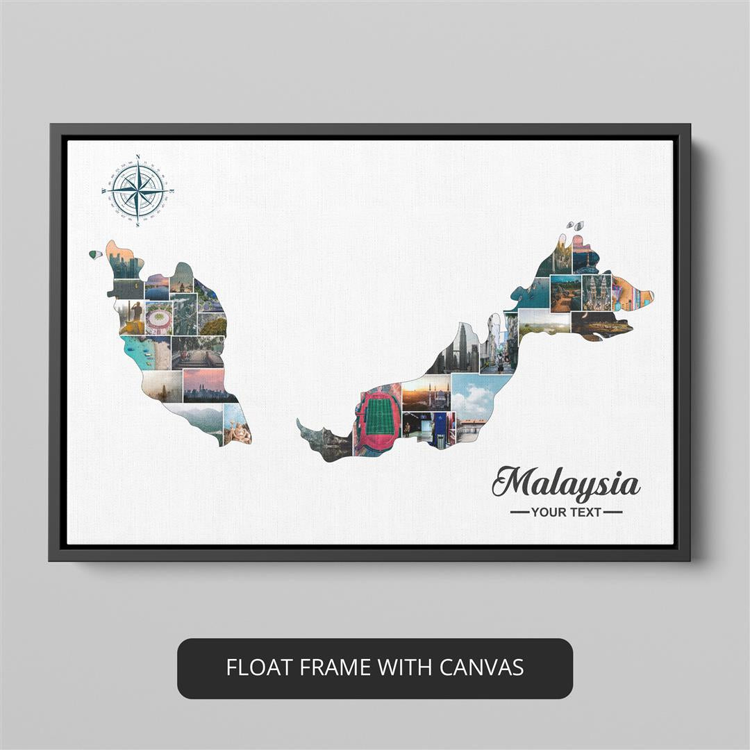 Create Lasting Memories - Photo Printing Malaysia Map Collage