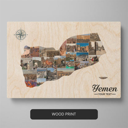 Stunning Yemen Maps Collage - Perfect Yemen Gifts