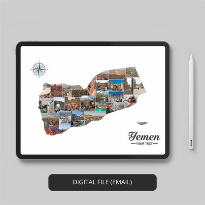 Yemen Poster Photo Collage - Aesthetic Decor for Every Home