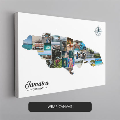 Jamaica Wall Art: Personalized Photo Collage - Stunning Home Decoration