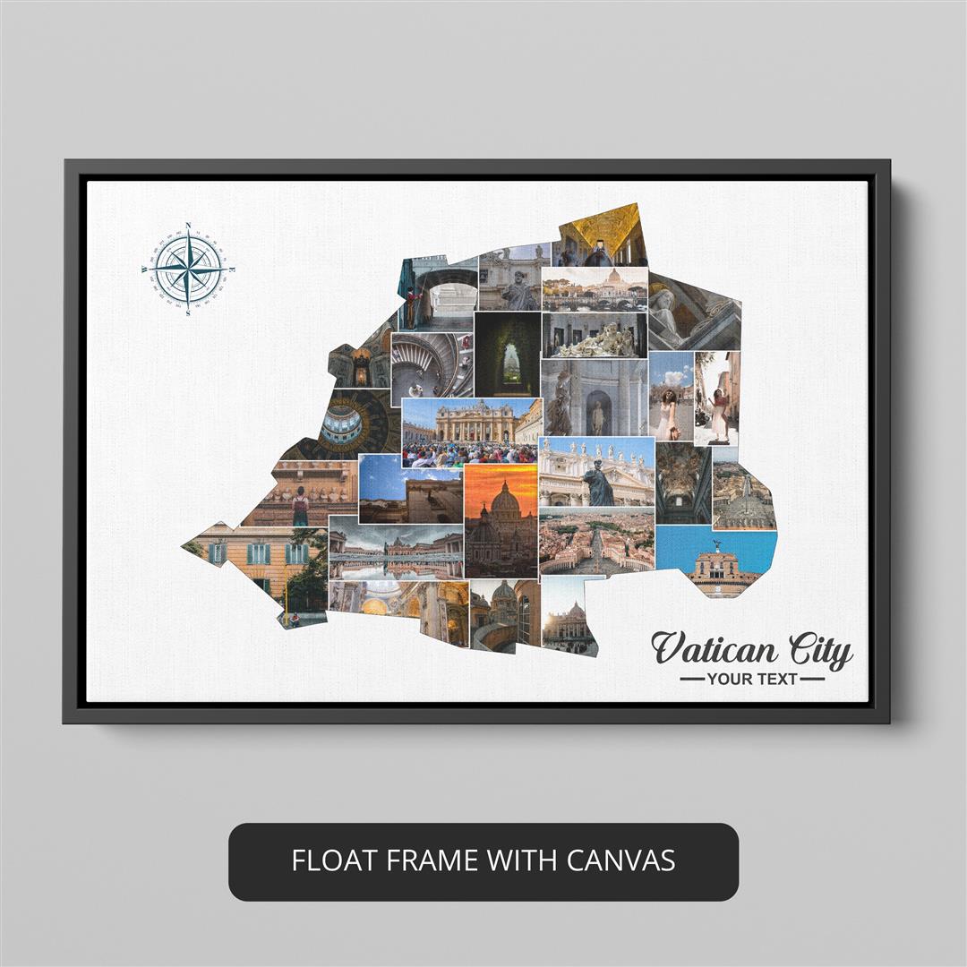 Artistic Vatican Artwork: Personalized Photo Collage Showcasing the Essence of Vatican
