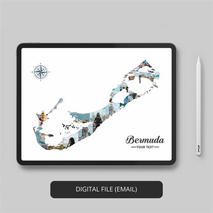 Artistic Bermuda Prints: Custom Photo Collage in a Frame