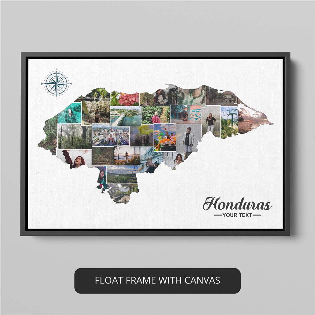 Honduras Poster: Custom Photo Collage - Captivating Wall Art for Honduras Fans