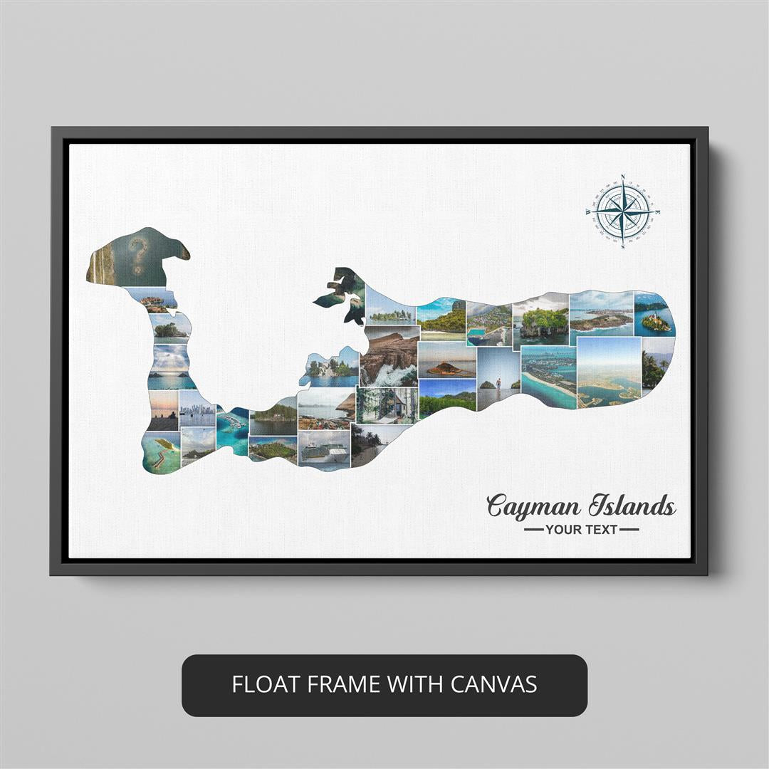 Cayman Islands Gifts: Handcrafted Personalized Photo Collage - Memorable Souvenir