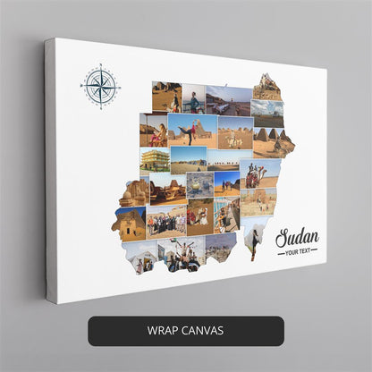 Sudan Art: Custom Photo Collage Featuring Sudan's Rich Culture