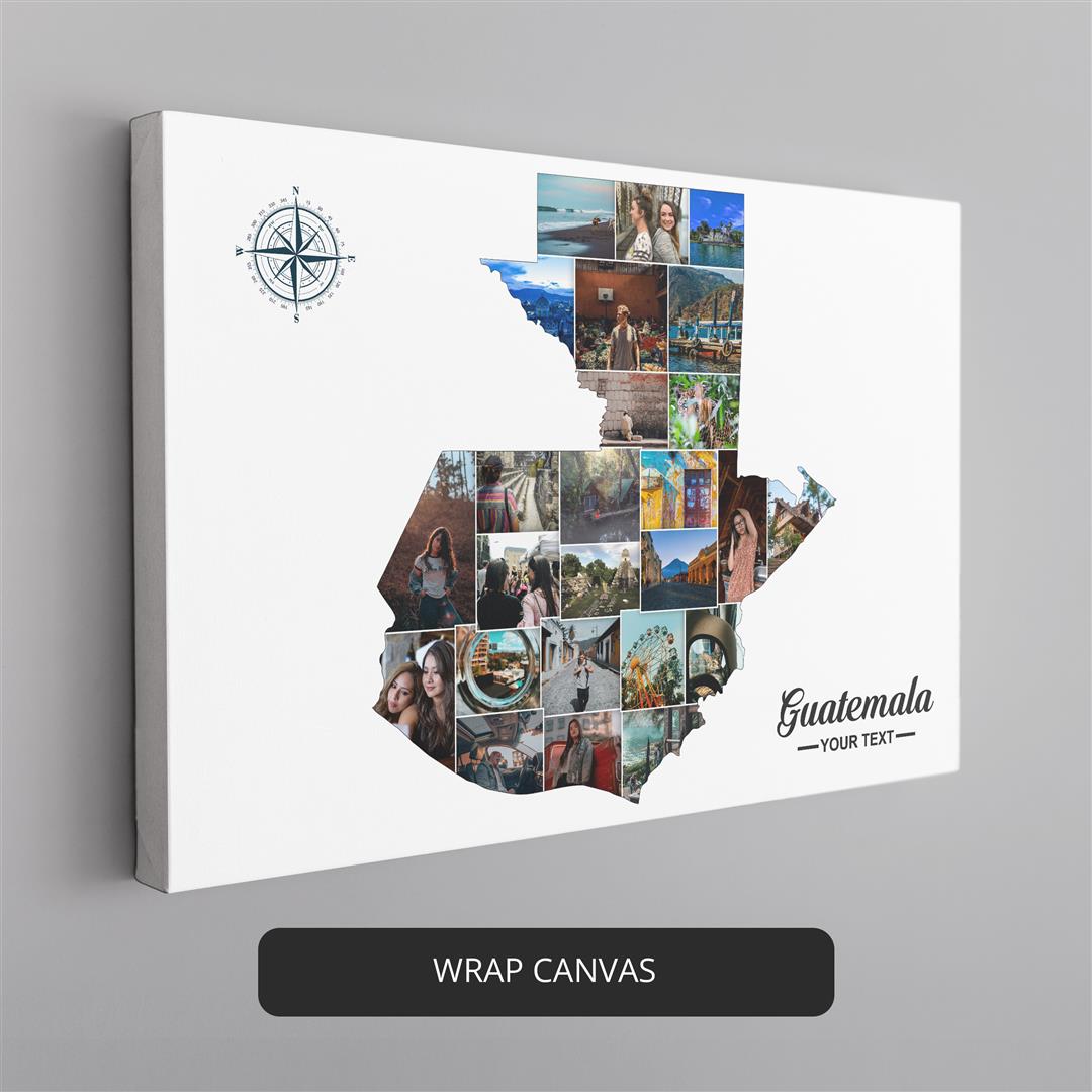 Guatemala Country Map Poster: Captivating Wall Decor for Your Space