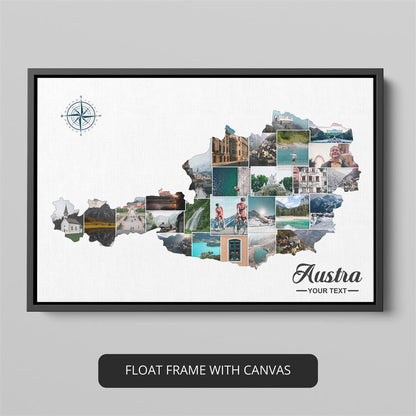 Austria Poster: Personalized Photo Collage - Captivating Wall Decor