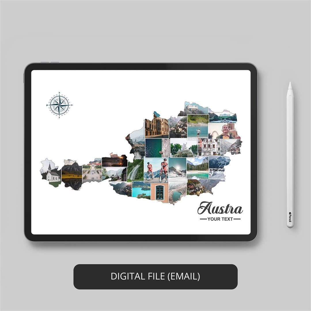 Frame Austria: Customizable Photo Collage - Showcase the Beauty of Austria
