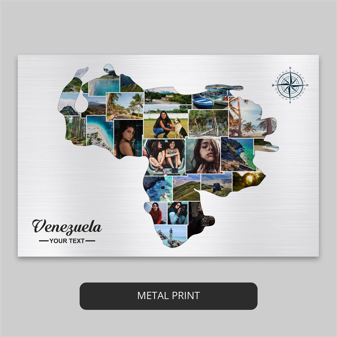 Design Your Own Venezuela Map Photo Collage - High-Quality Prints
