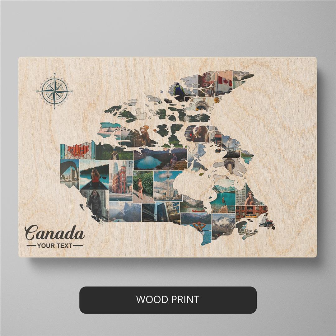 Stunning Canada Decor: Personalized Photo Collage