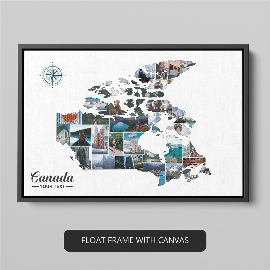 Canada Poster Collage: Christmas Gift Idea for Canadians