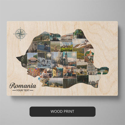 Gifts Romania - Custom Photo Collage Celebrating Romanian Heritage