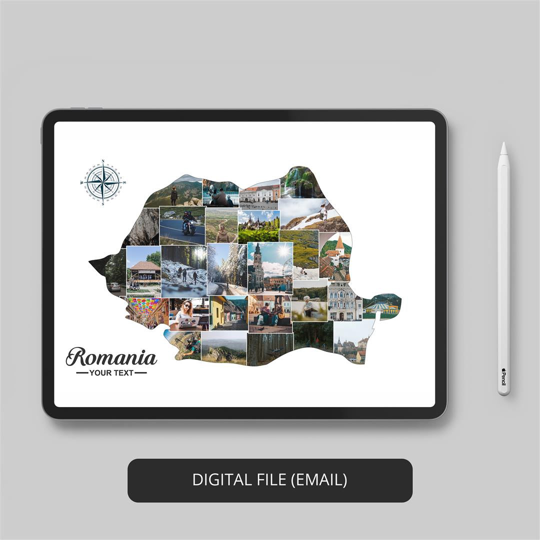 Poster Romania - Transform Your Wall with a Personalized Photo Collage of Romania