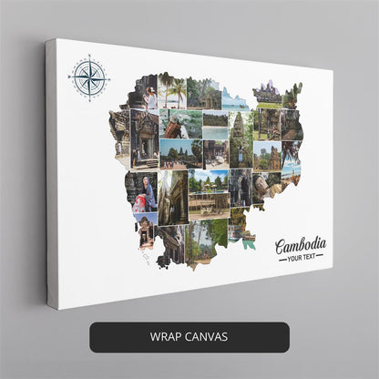 Cambodia Map Asia Poster - Stunning Decorations for Your Home
