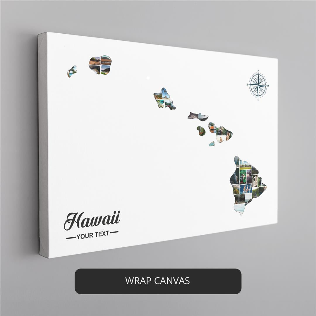 Hawaii Wall Art: Handcrafted Personalized Photo Collage