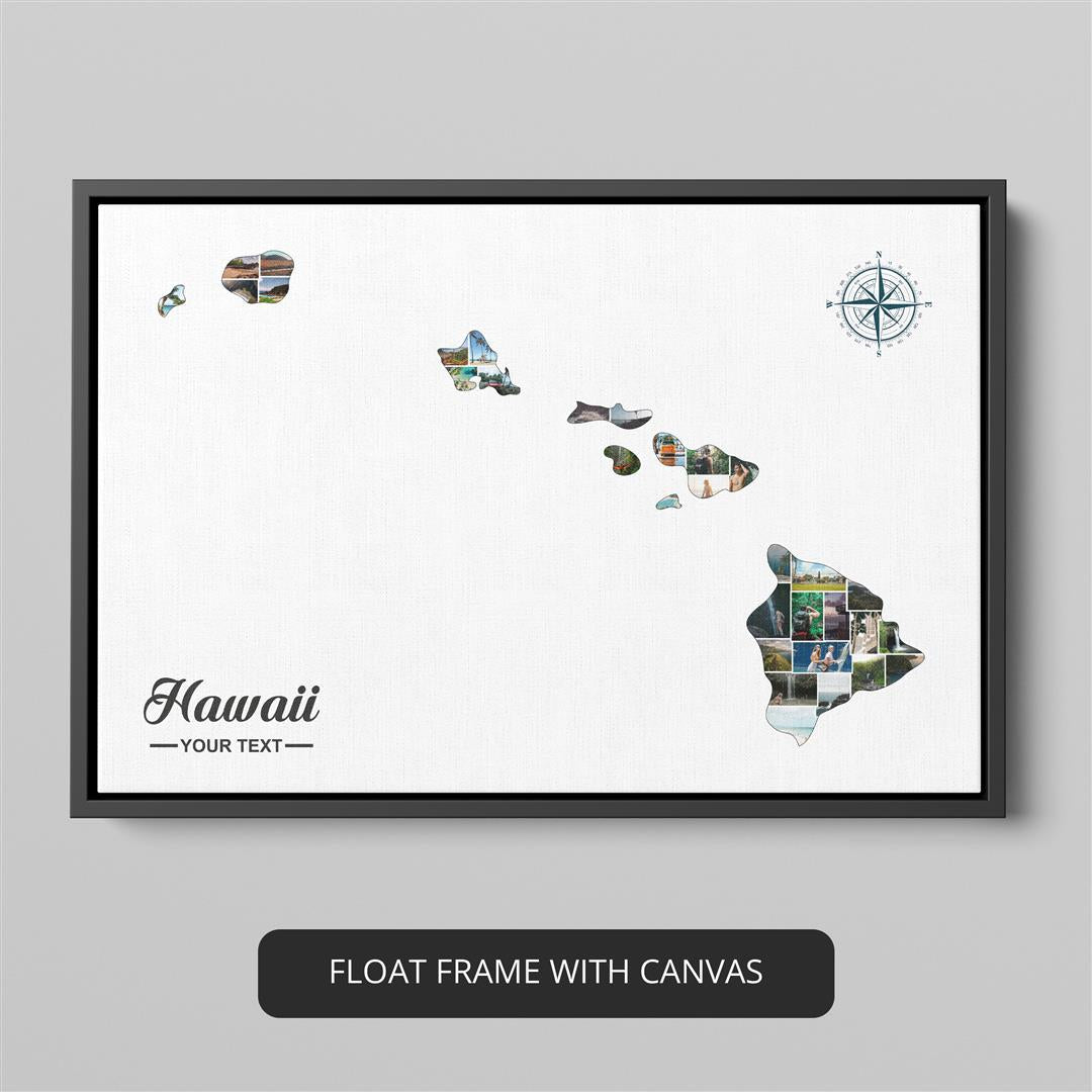 Hawaii Art Masterpiece: Customized Photo Collage Featuring Stunning Hawaiian Photos