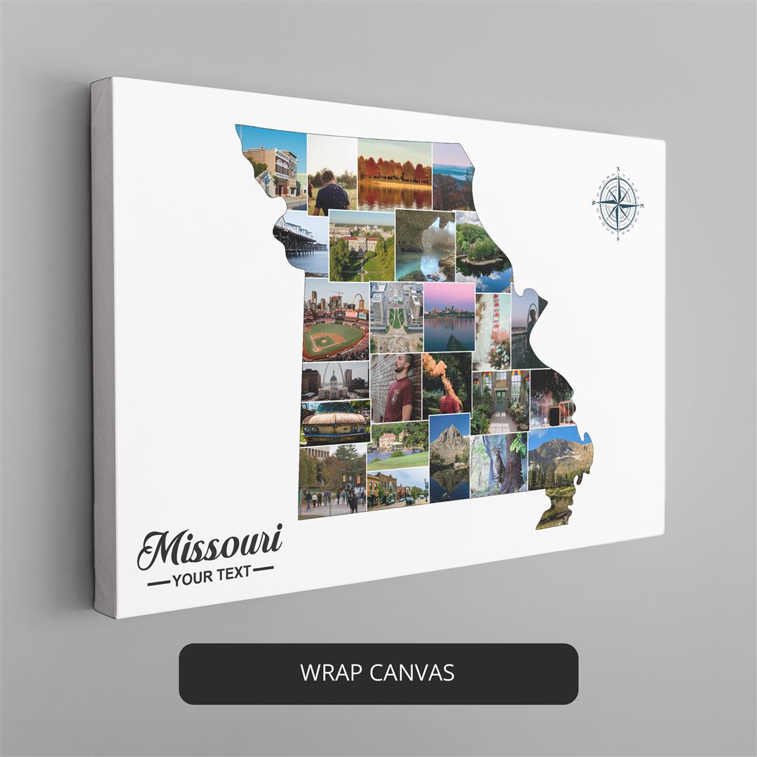 Missouri Wall Art: Stunning Map of Missouri - Personalized Gift