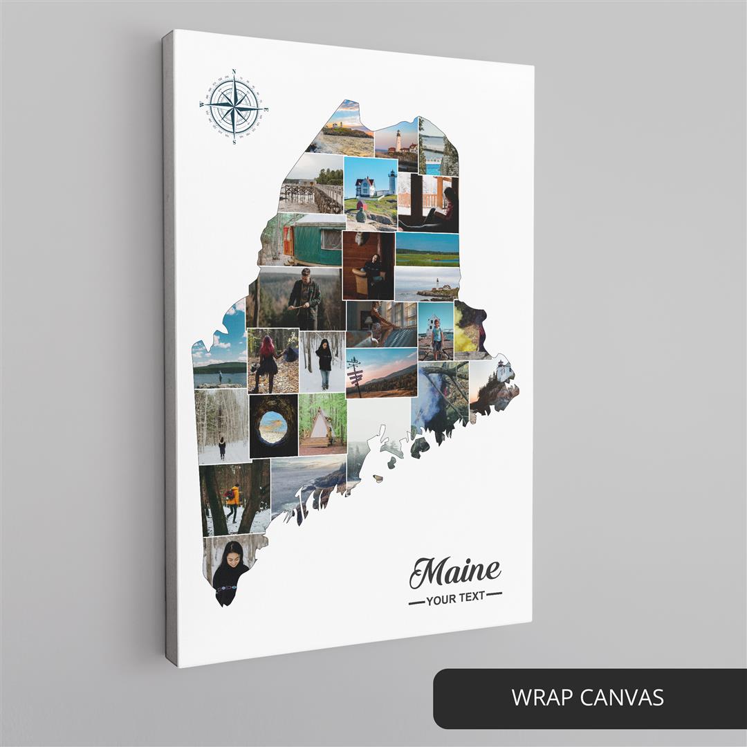 Capture the beauty of Maine with this custom photo collage
