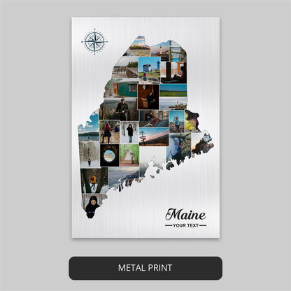 Maine-inspired photo collage - a charming addition to your decor