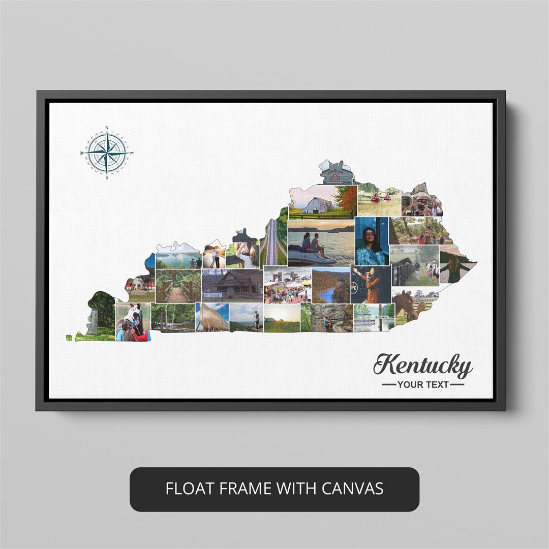Kentucky Gifts - Customizable Photo Collage with Unique Kentucky Theme