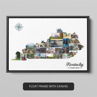 Kentucky Gifts - Customizable Photo Collage with Unique Kentucky Theme