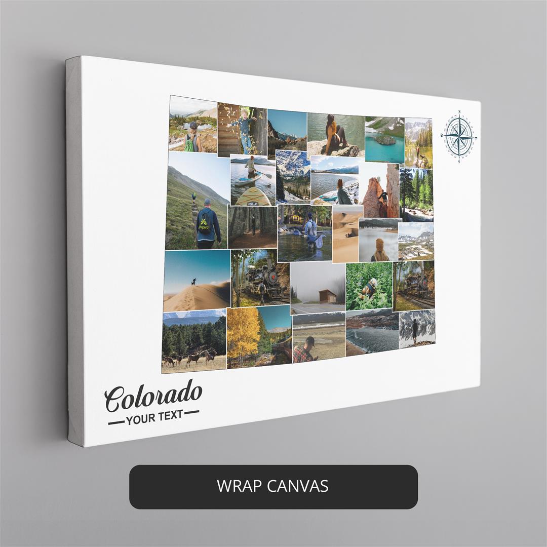 Map of Colorado - Personalized Photo Collage