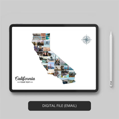 Personalized Photo Collage - Showcase California's Beauty with Unique Gifts