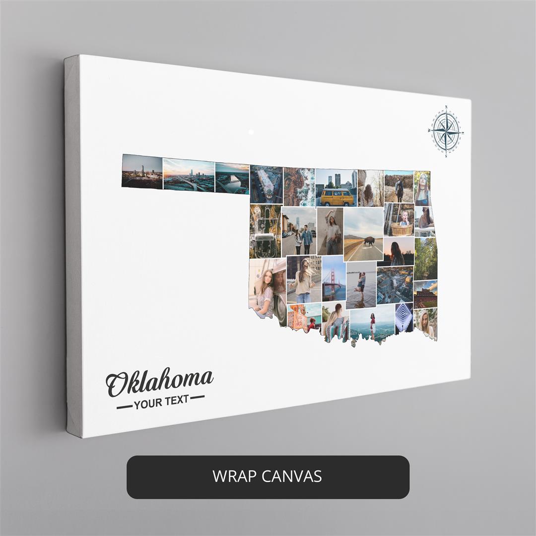 Oklahoma Christmas Gifts: Handcrafted Personalized Photo Collage