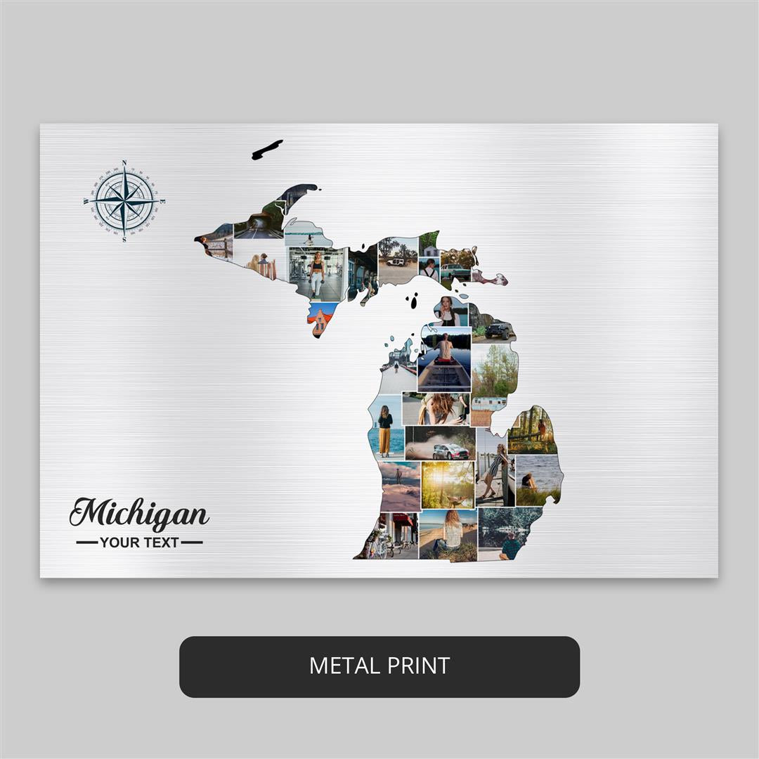 Capture Michigan's Beauty with this Customizable Photo Collage | Michigan Wall Art
