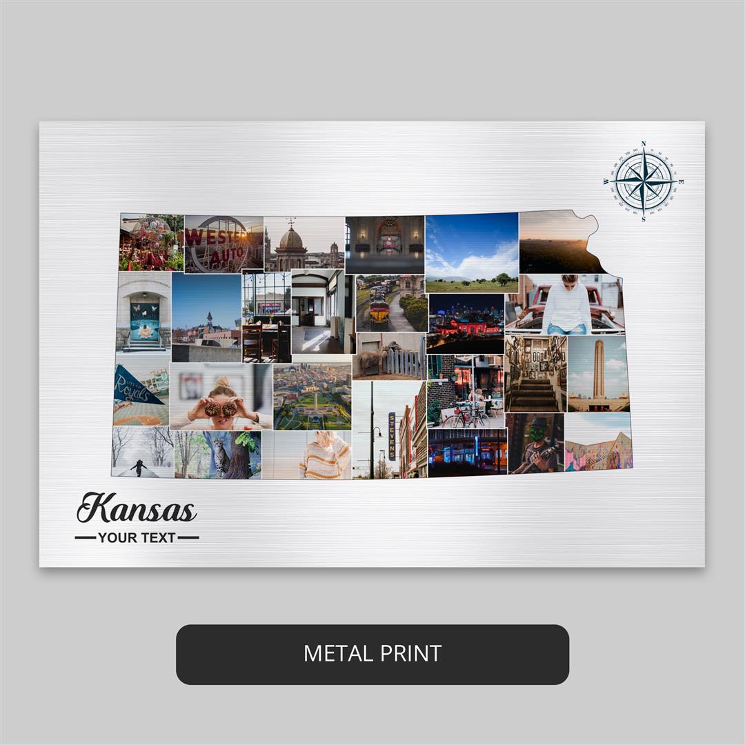 Kansas Gifts - Customized Photo Collage Celebrating Kansas City Landmarks