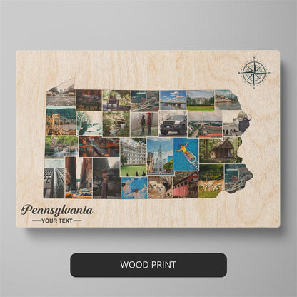 Capture Memories with a Photo Collage of Pennsylvania: Pennsylvania Themed Gifts
