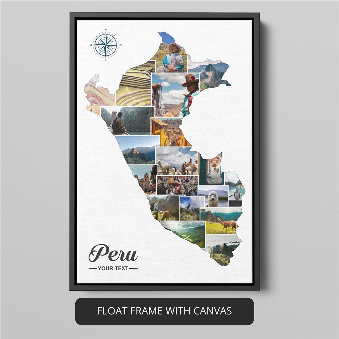 Peru Photos Collage - Handcrafted Peru Themed Gift Idea