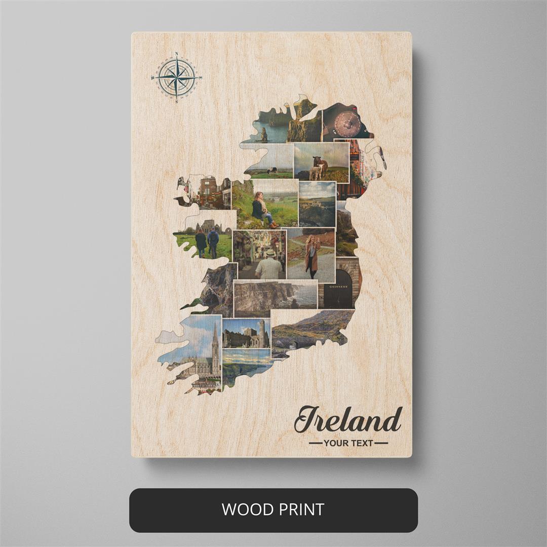 Photo Collage Ireland - Beautiful Artwork Featuring Ireland Map