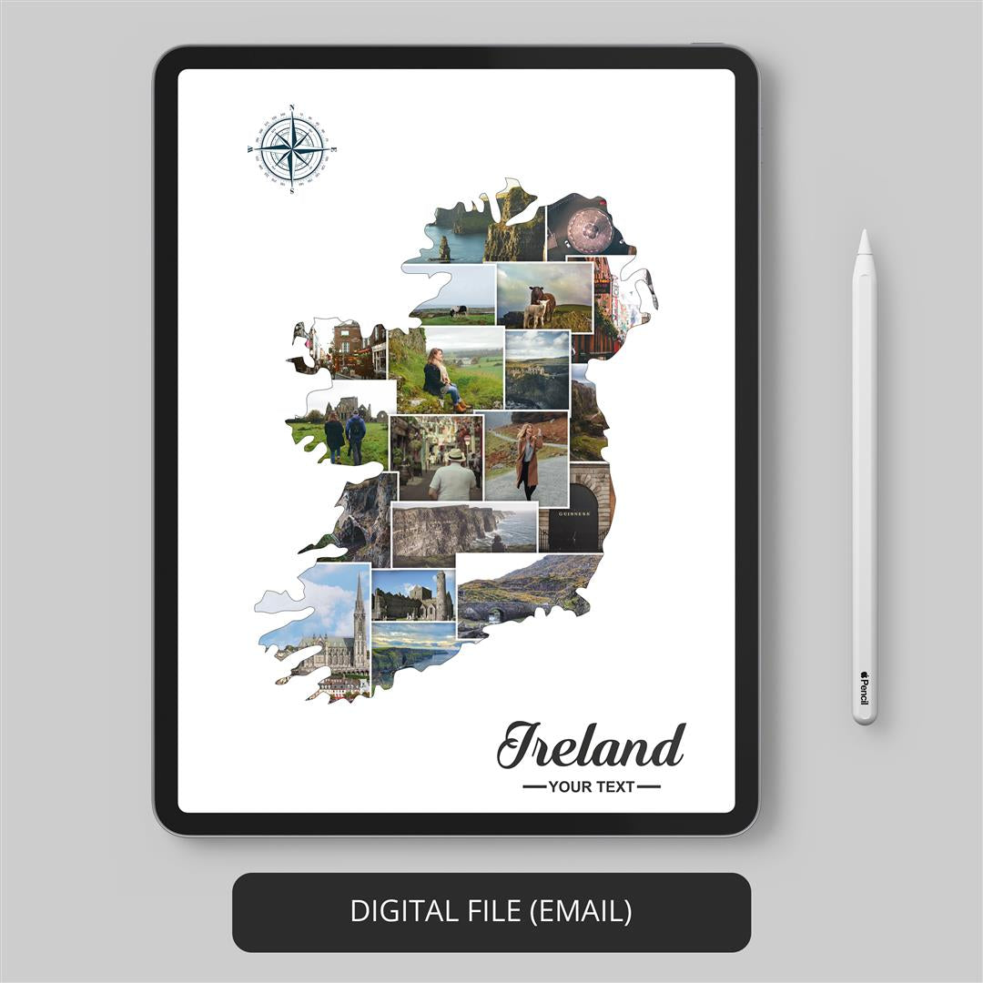 Ireland Prints - Artistic Photo Collage Celebrating the Beauty of Ireland
