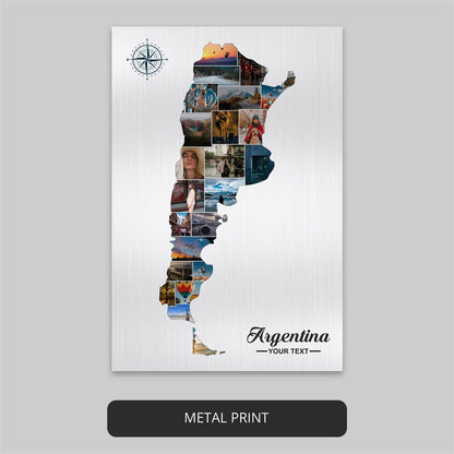 Argentina Decor: Personalized Photo Collage - Enhance Your Space with Argentine Flair