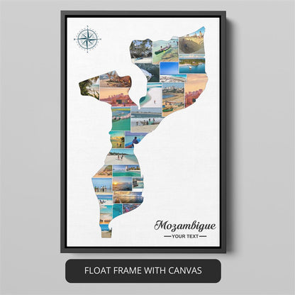 Map Art Photo Collage - Transform Your Memories into Striking Map Wall Art