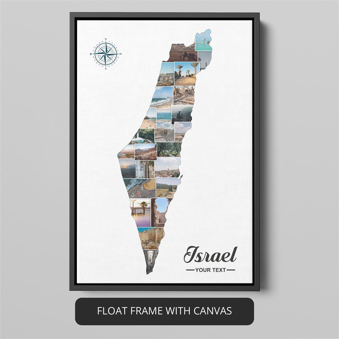 Israel Art: Customizable Photo Collage of Israel's Landmarks